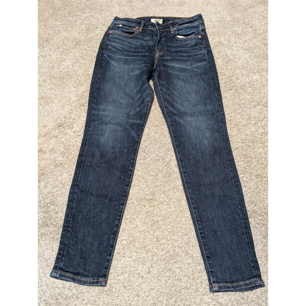 American Eagle Jeans Women 10 Blue High Rise Jegging Dark Wash‎ Skinny Stretch